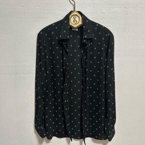 Zara Black Shirt with White Dots